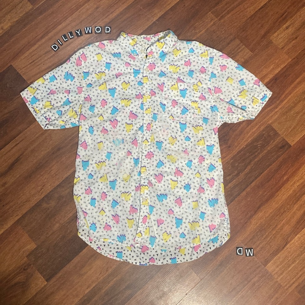Men's Carbon Retro Button Up Shirt